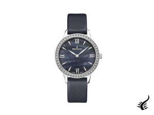 Delbana Dress Antibes Quartz Watch, Blue, 32 mm, Leather strap, 41611.615.1.536