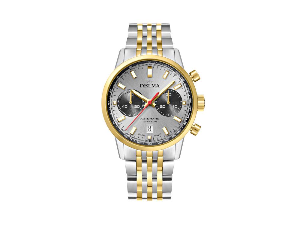 Delma Racing Continental Automatic Watch, Silver, 42 mm, 52701.702.6.061