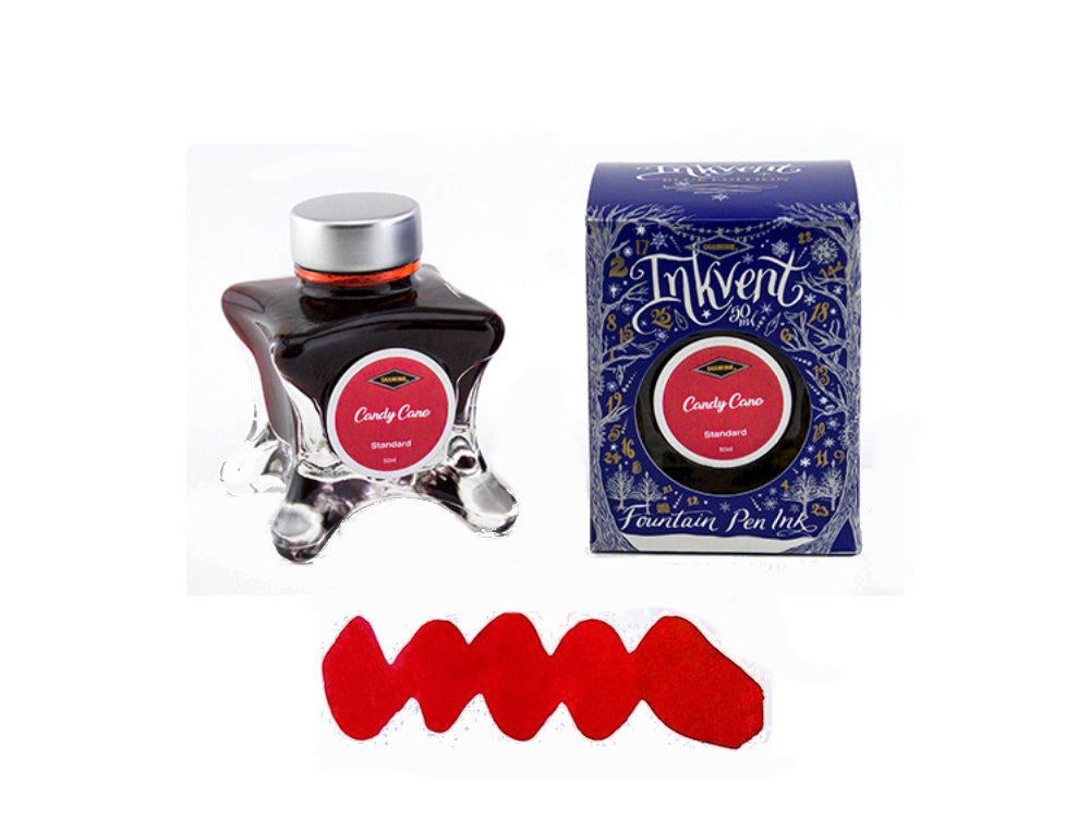 Diamine Ink Bottle Candy Cane, Ink Vent Blue, 50ml, Red