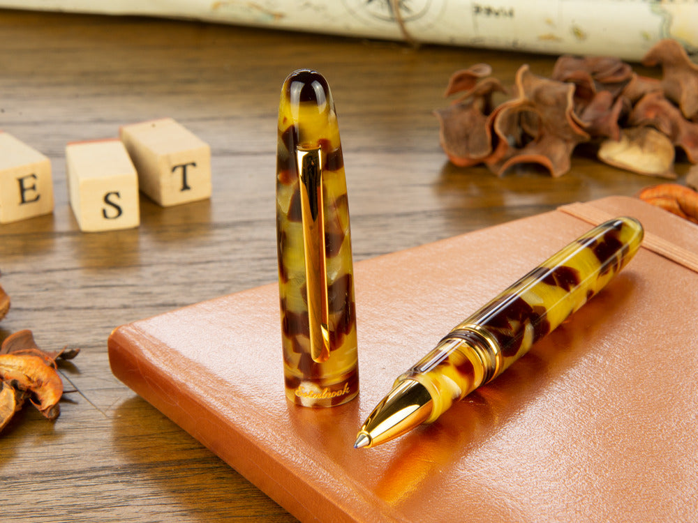 Esterbrook Estie Tortoise Rollerball pen, Resin, Brown, Gold plated, E137