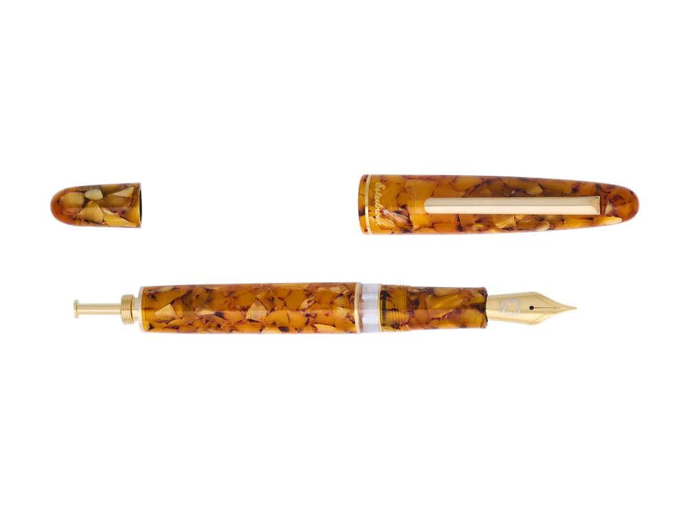 Esterbrook Estie Honeycomb Fountain Pen, Piston, Gold plated, E1426