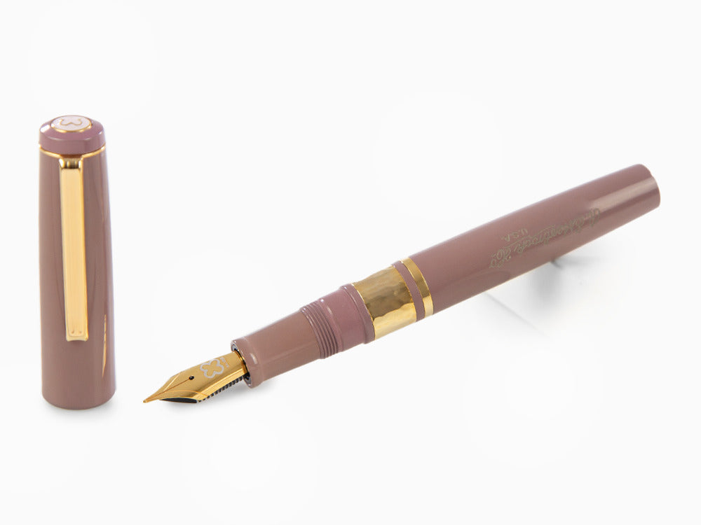 Esterbrook Model J Violet Ebonite Fountain Pen, Purple, Gold trim, EBJV