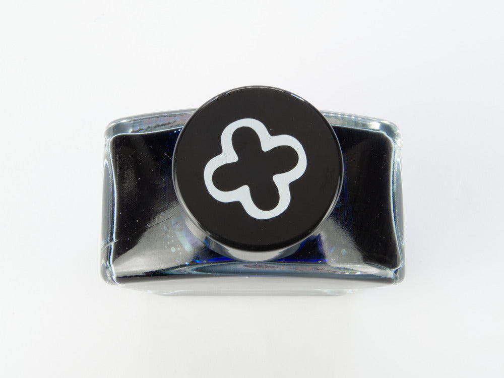 Esterbrook Ink Bottle Aqua, Blue, 50ml, Crystal, EINK-SHIMM-AQUA