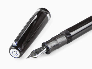 Esterbrook JR Tuxedo Fountain Pen, Marbled resin, Black, EJR-BLACK