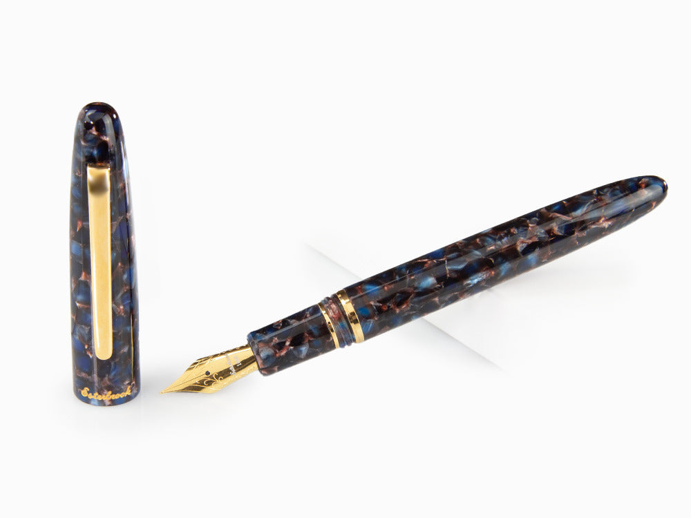 Esterbrook Estie Nouveau Bleu Fountain Pen, Resin, Gold plated, ENB156