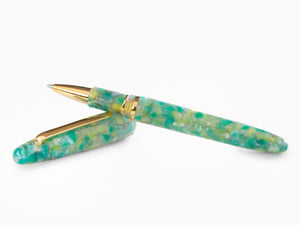 Esterbrook Estie Sea Glass Rollerball pen, Resin, Green, Gold plated, ESG817