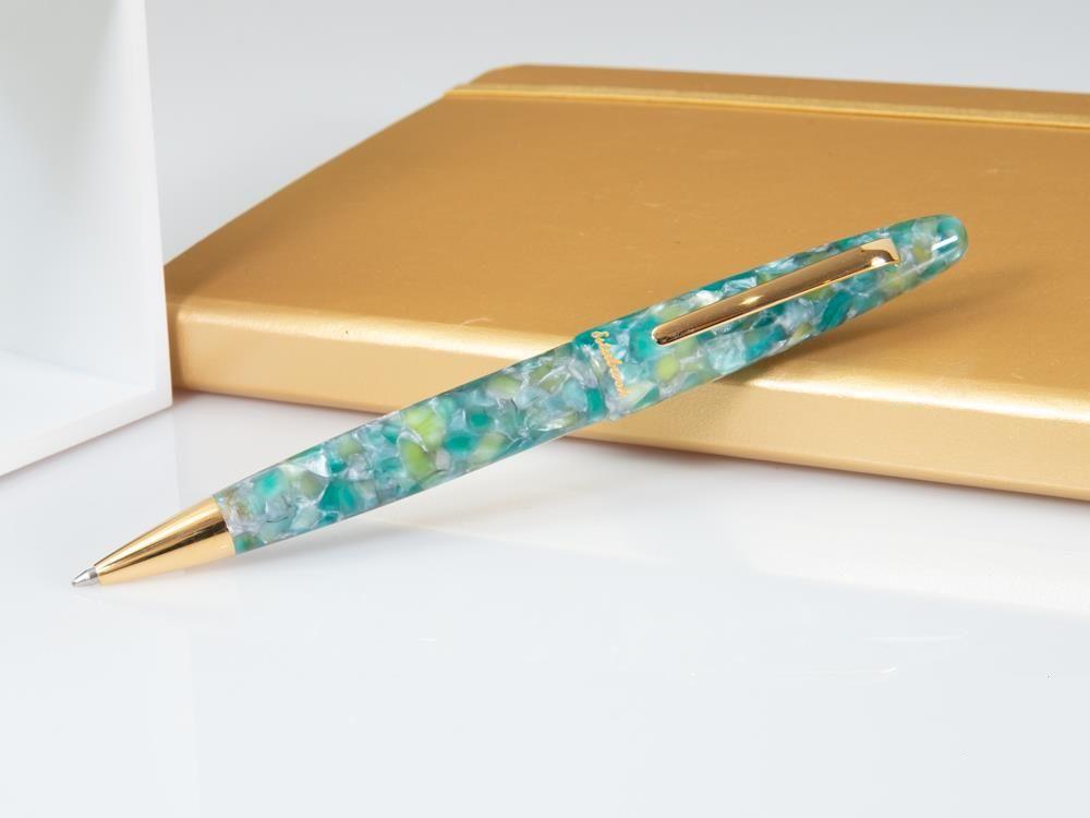 Esterbrook Estie Sea Glass Ballpoint pen, Resin, Gold plated, ESG819