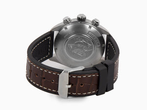 Eterna KonTiki Chrono Watch, ETA Valjoux 7750, Grey, Leather strap