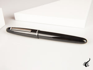 Esterbrook Estie Oversize Ebony Fountain Pen, Black, Chrome Trim, E166