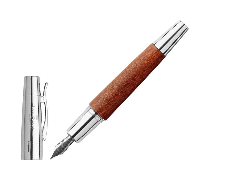 Faber-Castell E-Motion Fountain Pen, Wood, Brown, 148200