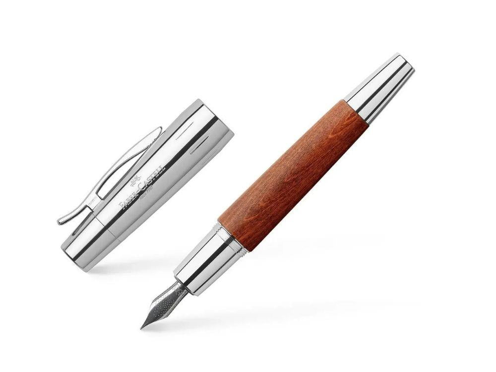 Faber-Castell E-Motion Fountain Pen, Wood, Brown, 148200