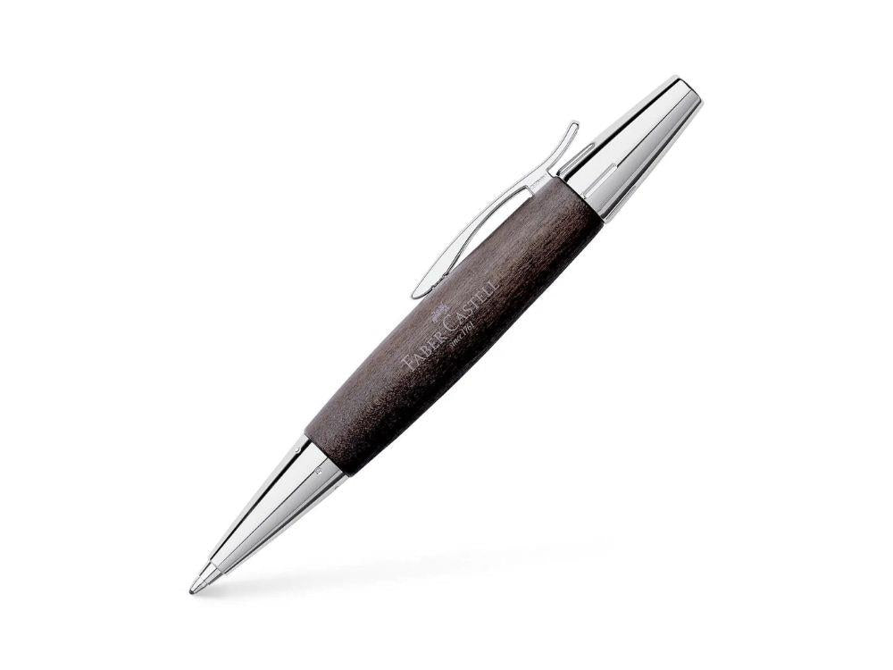 Faber-Castell E-Motion Ballpoint pen, Pear wood, Black, 148383