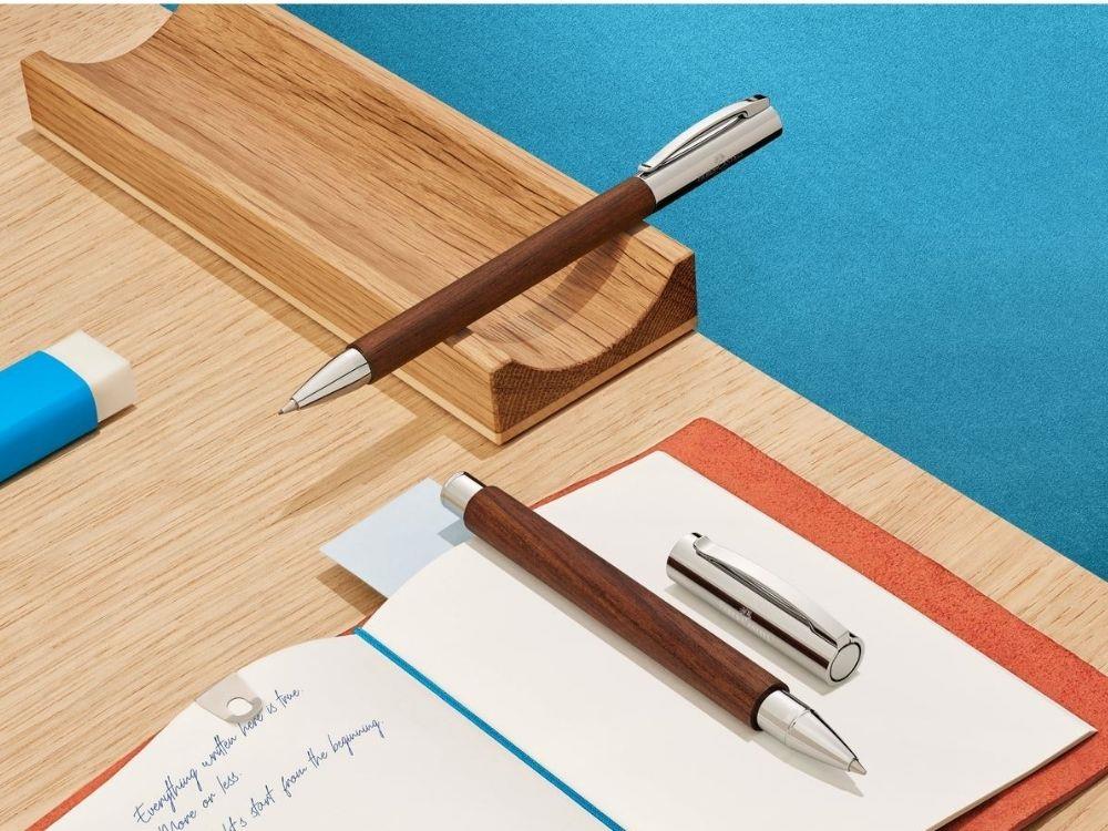 Faber-Castell Ambition Nogal Rollerball pen, Wood, Metal, Brown, 148585
