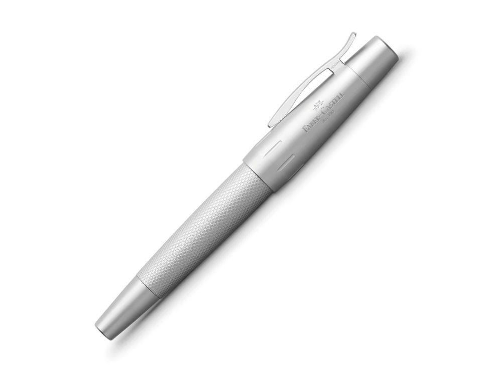 Faber-Castell E-Motion Rollerball pen, Metal, Silver, 148675