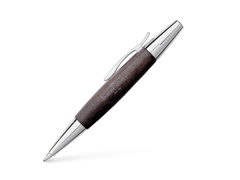 Faber-Castell E-Motion Ballpoint pen, Pear wood, Black, 148383