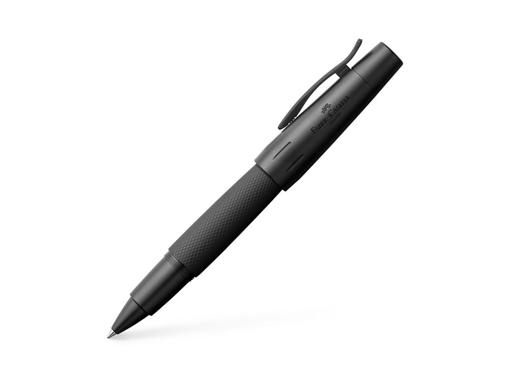 Faber-Castell E-Motion Pure Black Rollerball pen, Aluminum, 148625