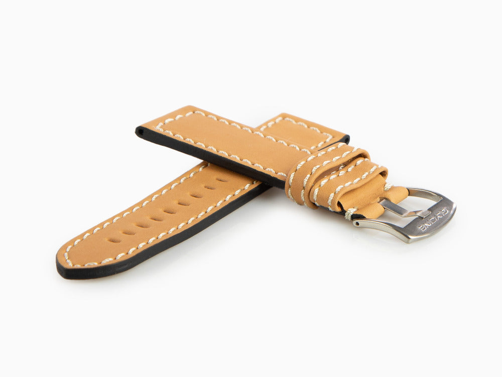 Glycine, Leather strap, 24mm, Brown, LB7BHH-24