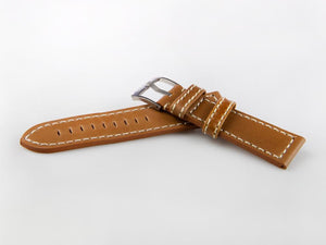 Glycine, Leather strap, 24mm, Brown, LB7BHOL-24