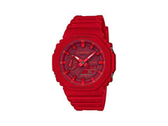 G-SHOCK Casio Classic Quartz Watch, Resin, Red, 48.5 × 45.4mm, GA