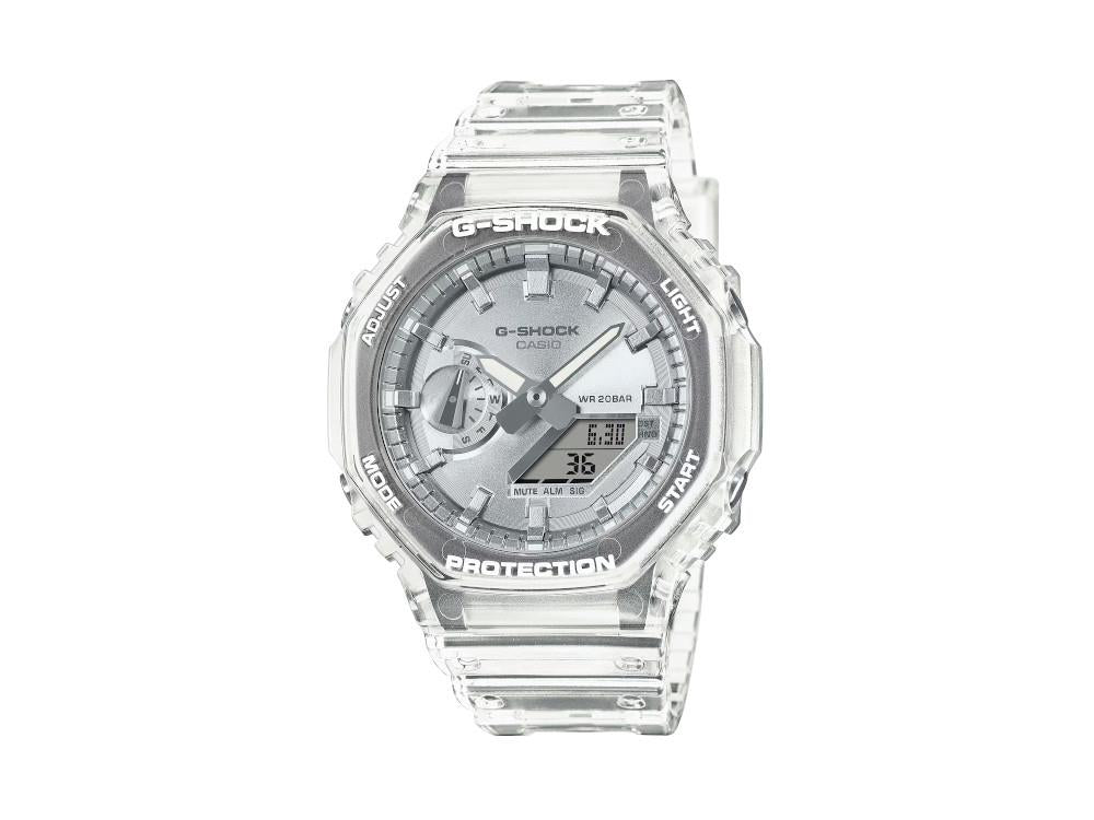 G-SHOCK Casio Classic Bright Metallic Quartz Watch, Silver, GA-2100BM-7A8ER