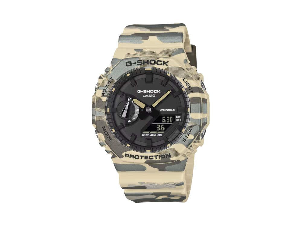 G-SHOCK Casio Trend Quartz Watch, Black, 48.5 × 45.4mm, GA-2100CM-5AER