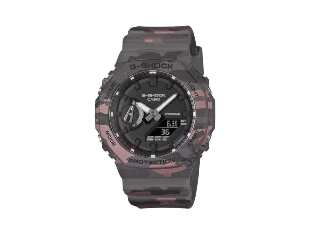 G-SHOCK Casio Trend Quartz Watch, Black, 48.5 × 45.4mm, GA-2100CM-8AER