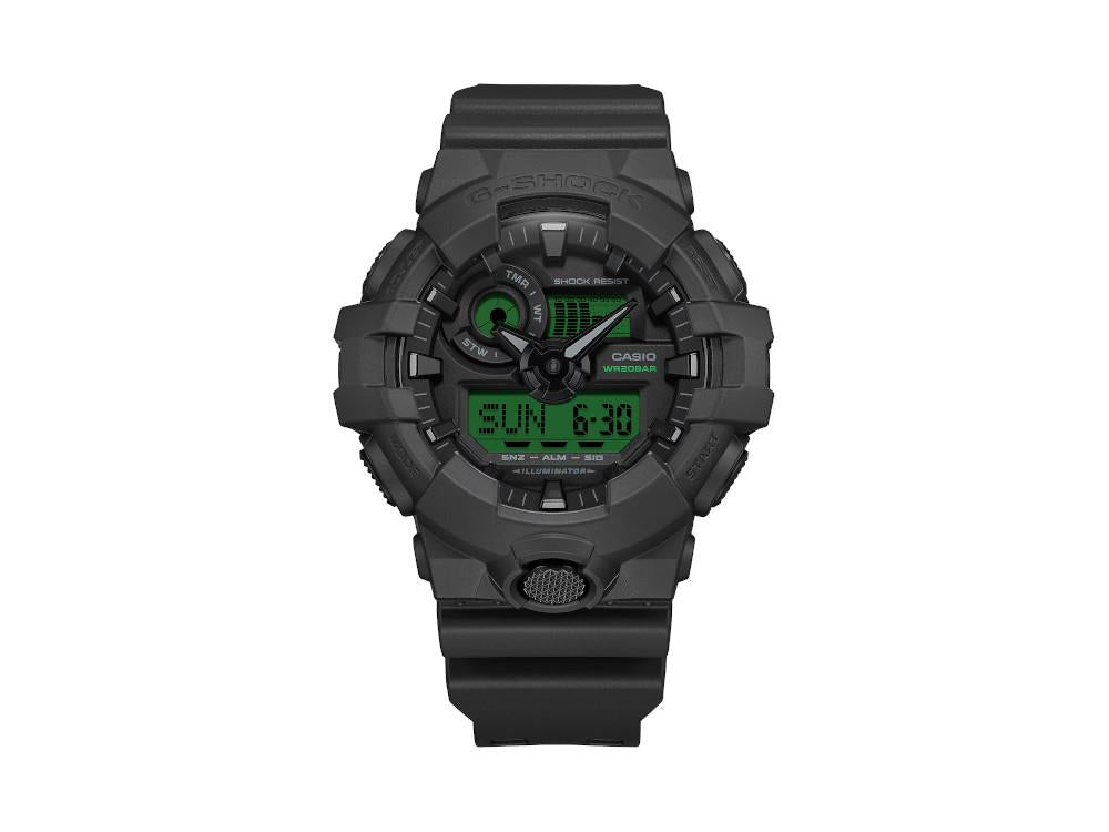 G-SHOCK Casio Classic Quartz Watch, Resin, Black,  GA-700BEG-1AER