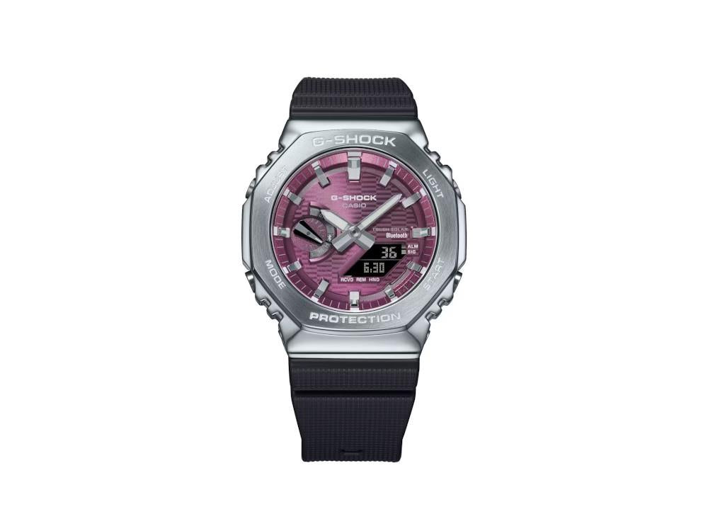 G-SHOCK Casio G-Steel Quartz Watch, Burgundy, 49.3mm × 44.4mm, GBM-2100A-4BER