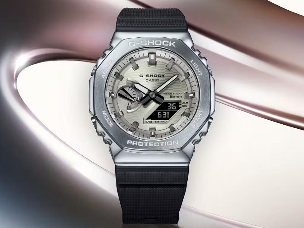 G-SHOCK Casio G-Steel Quartz Watch, 49.3mm × 44.4mm, GBM-2100A-8BER