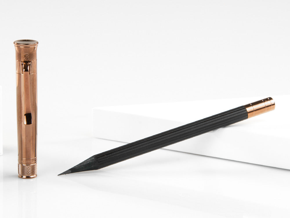 Graf von Faber-Castell Perfect Pencil Brown Edition, Ribbed, PVD, Black 118536