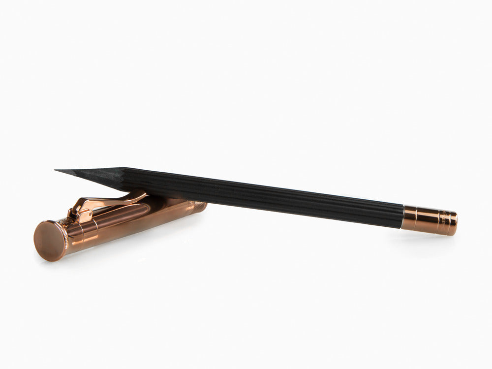 Graf von Faber-Castell Perfect Pencil Brown Edition, Ribbed, PVD, Black 118536