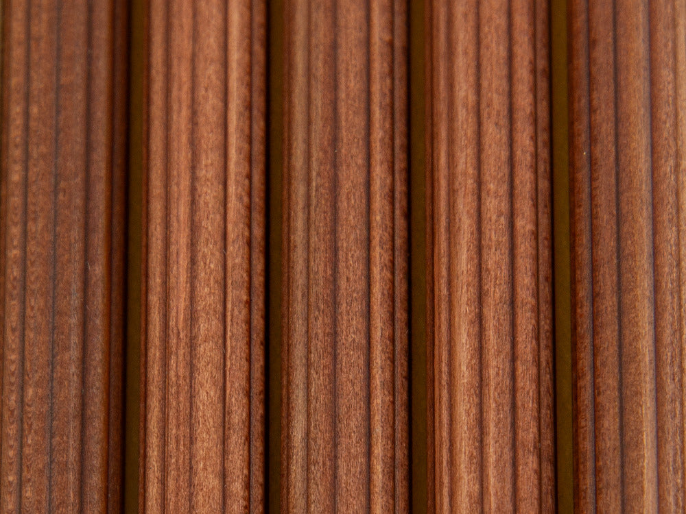 5 Graf von Faber-Castell Perfect Pencils, Wood, Chrome Trim, Brown, 118645