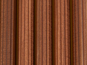 5 Graf von Faber-Castell Perfect Pencils, Wood, Chrome Trim, Brown, 118645