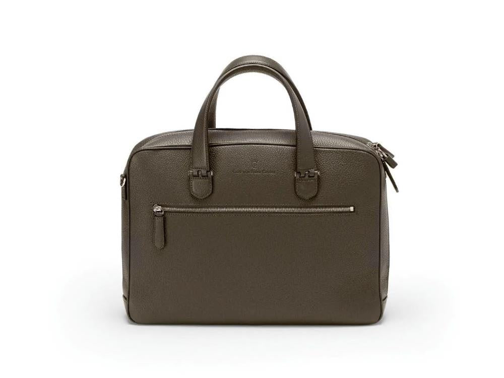 Graf von Faber-Castell Cashmere Document case, Calfskin Leather, Brown, 118684