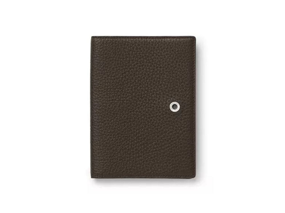 Graf von Faber-Castell Cashmere Passport case, Leather, Brown, 4 Cards, 118707