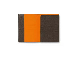 Graf von Faber-Castell Cashmere Passport case, Leather, Brown, 4 Cards, 118707