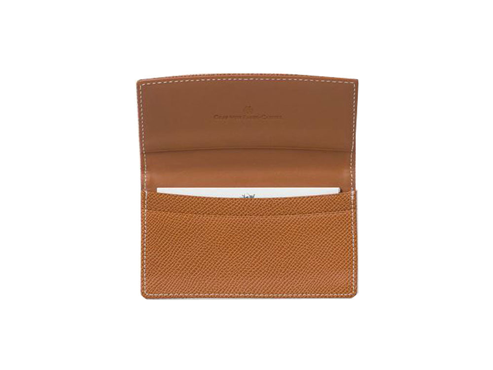 Graf von Faber-Castell Epsom Credit card holder, 2 Cards, Cognac,118884