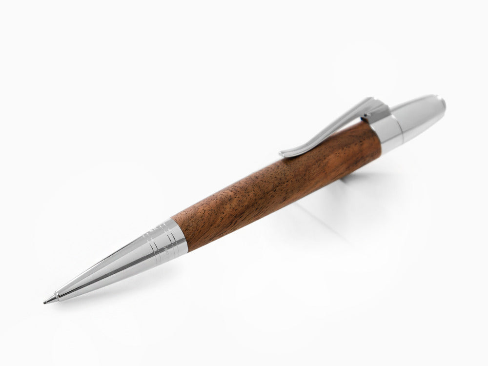 Graf von Faber-Castell Magnum Mechanical pencil, Walnut wood, Platinum, 136387
