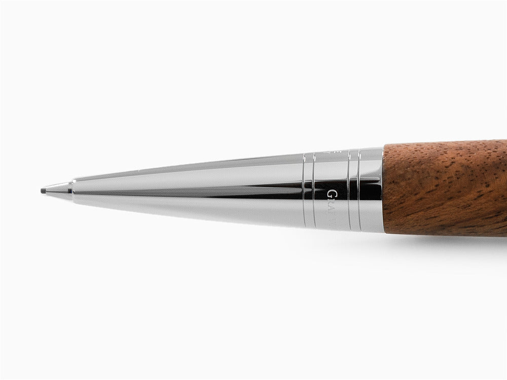 Graf von Faber-Castell Magnum Mechanical pencil, Walnut wood, Platinum, 136387