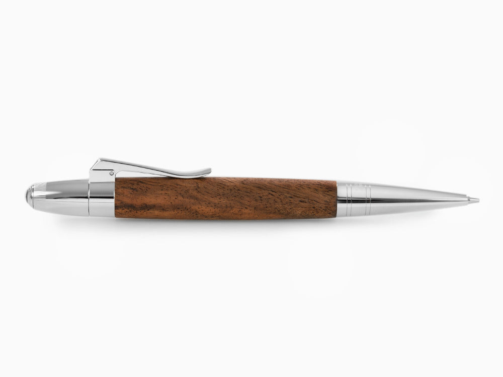 Graf von Faber-Castell Magnum Mechanical pencil, Walnut wood, Platinum, 136387