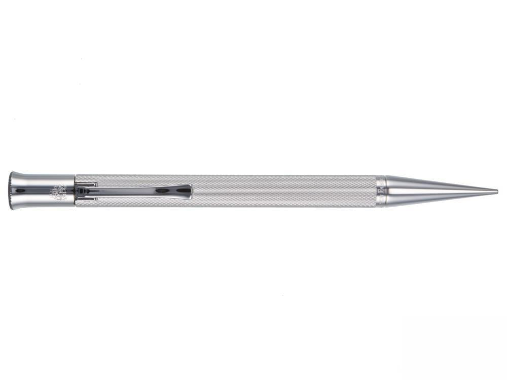 Graf von Faber-Castell Guilloche Mechanical pencil, Rhodium trim, 0.7 mm. 136534
