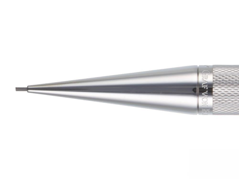 Graf von Faber-Castell Guilloche Mechanical pencil, Rhodium trim, 0.7 mm. 136534