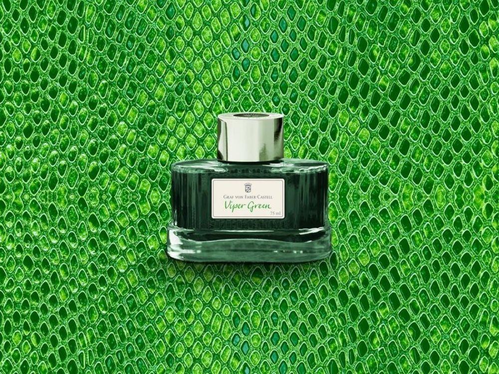 Graf von Faber-Castell Ink Bottle Viper Green, 75ml., 141017