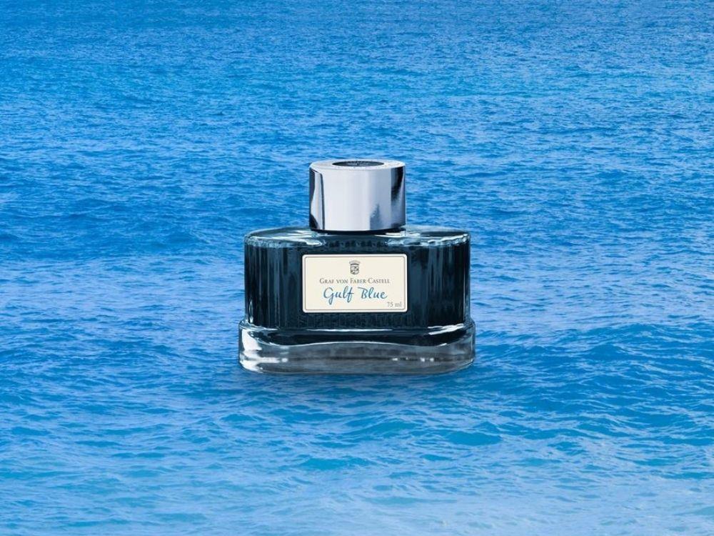 Graf von Faber-Castell Ink Bottle Gulf Blue, 75ml., 141018