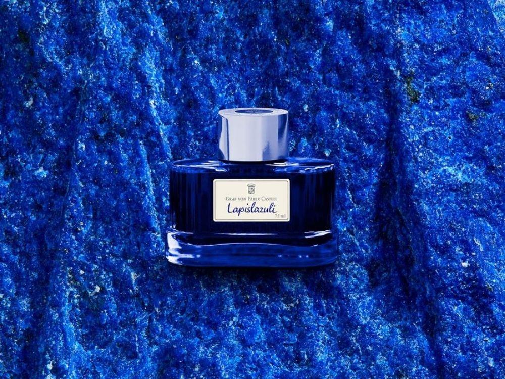 Graf von Faber-Castell Lapislazuli Ink Bottle, Blue, 75ml., 141023