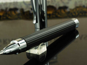 Graf von Faber-Castell Tamitio Rollerball pen, Metal, Ribbed, Black, 141570