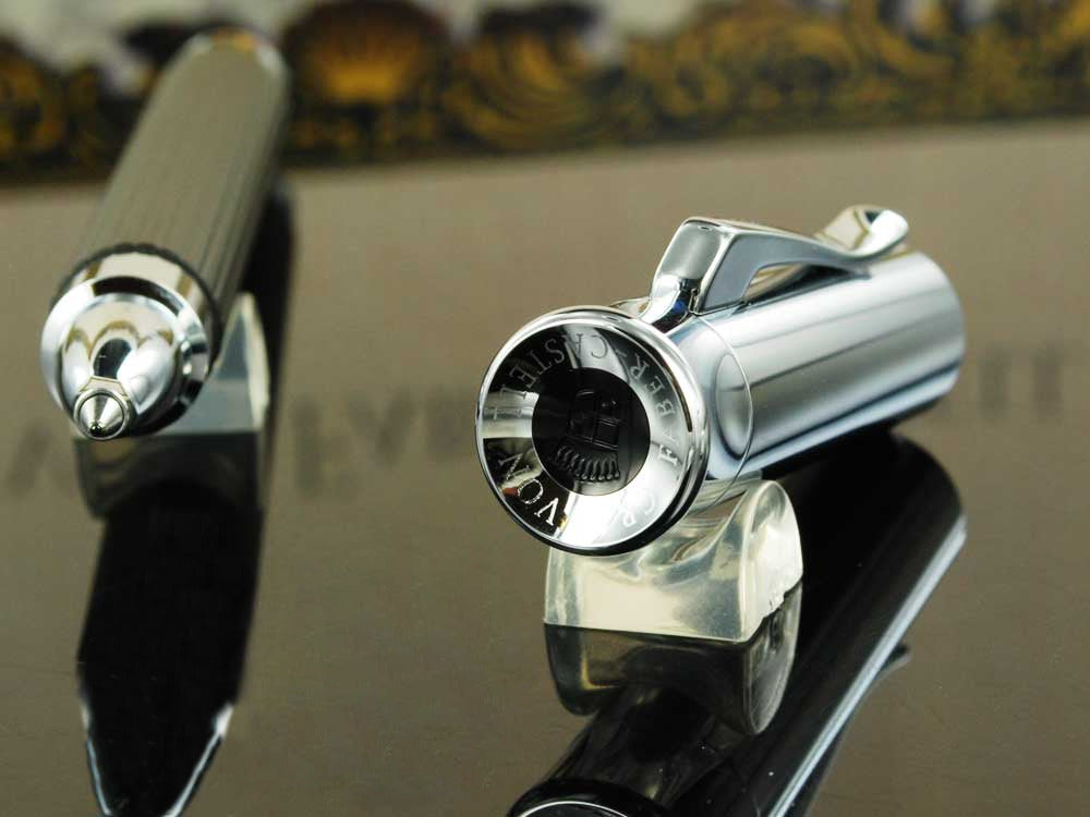 Graf von Faber-Castell Tamitio Rollerball pen, Metal, Ribbed, Black, 141570