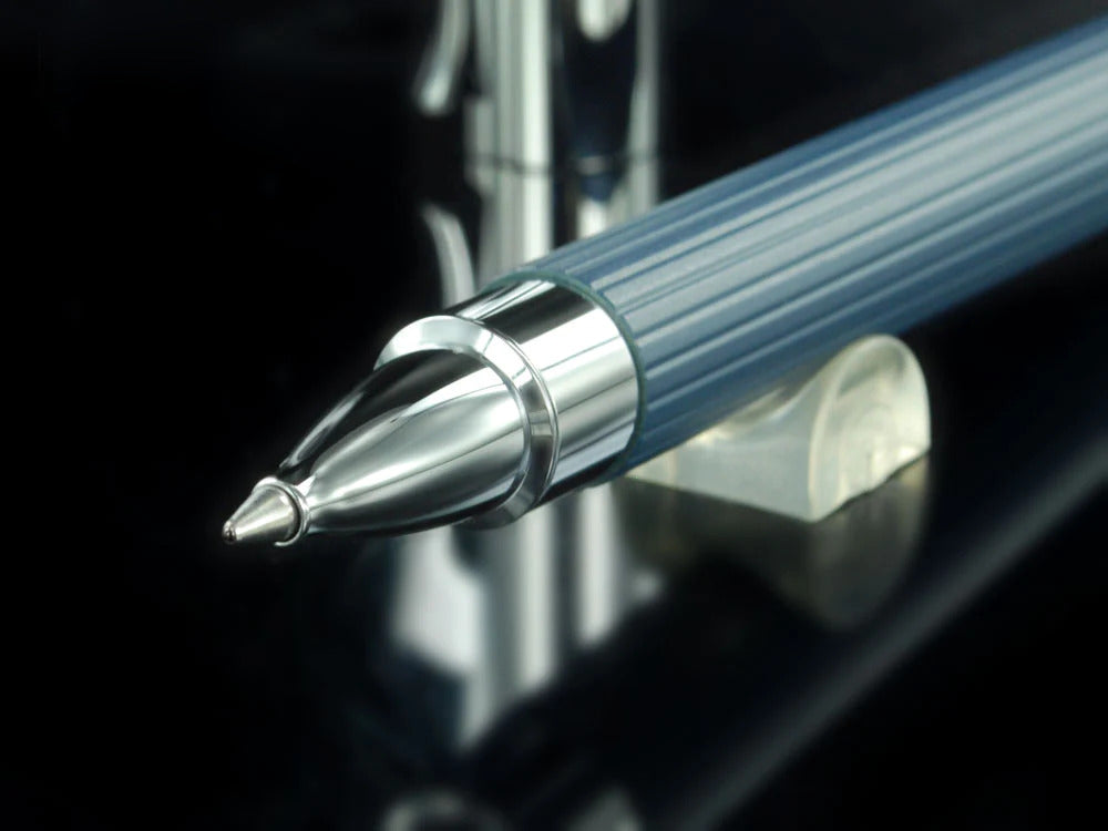 Graf von Faber-Castell Tamitio Rollerball pen, Metal, Ribbed, Navy Blue, 141573