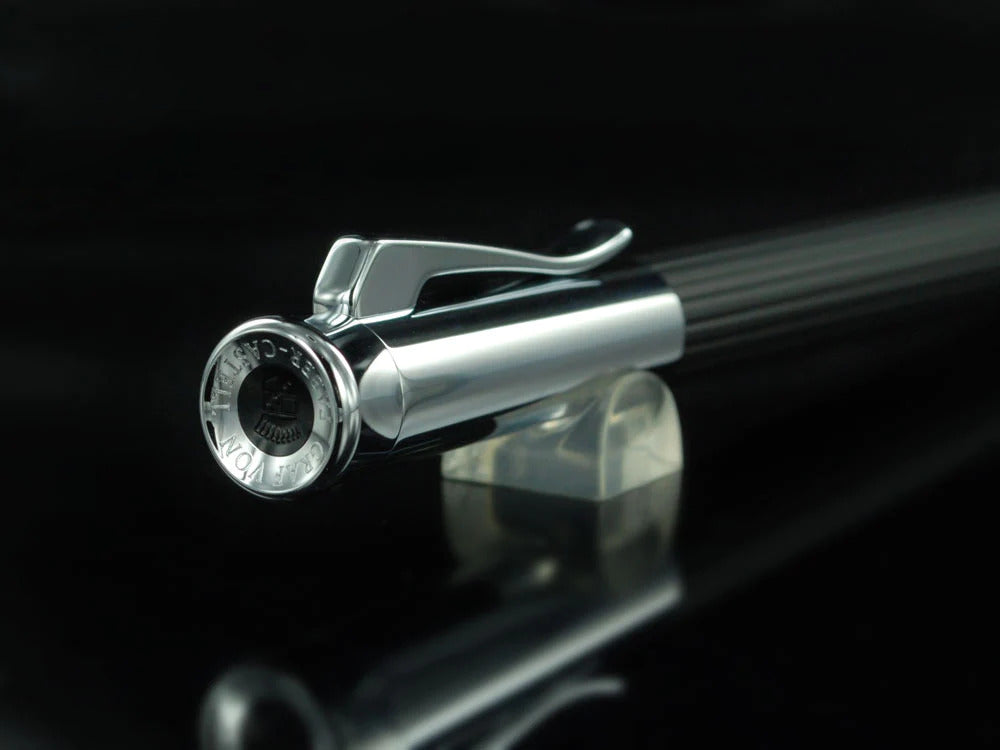 Graf von Faber-Castell Tamitio Ballpoint pen, Metal, Ribbed, Black, 141580