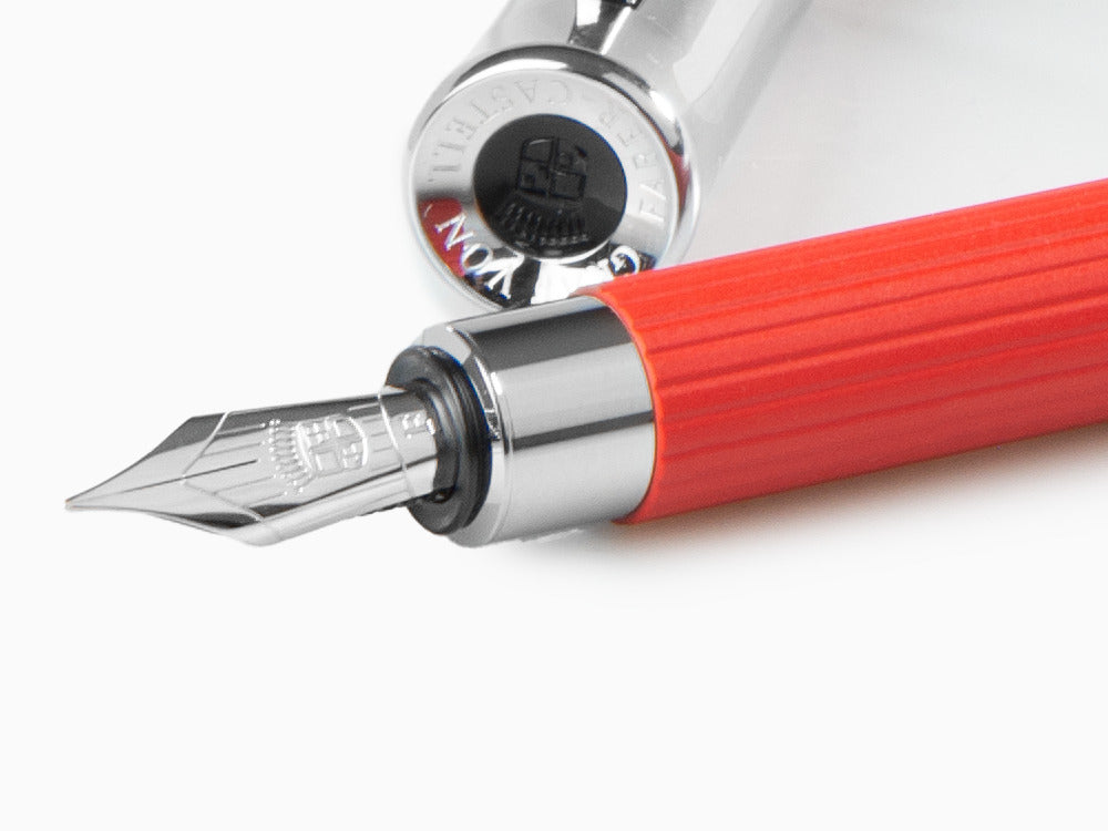 Graf von Faber-Castell Tamitio India Red Fountain Pen, Lacquer, 141770